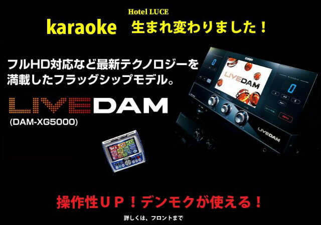 カラオケLIVEDAMレンタル3時間サービス！