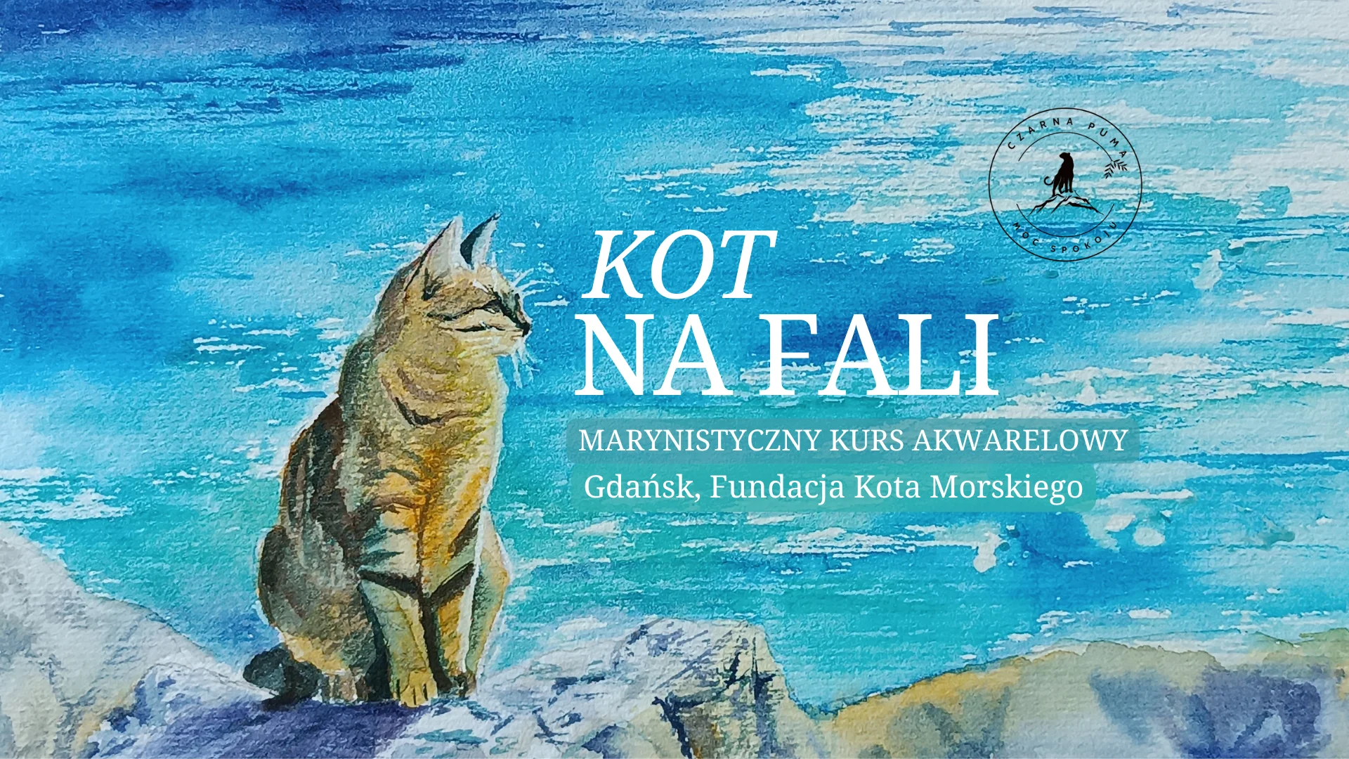 Kot na fali - marynistyczny kurs akwarelowy