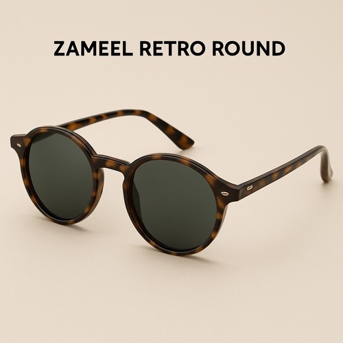 Zameel Retro Round Sunglasses