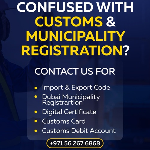 Costoms&Muncipality Registration for Import and export, Total package.