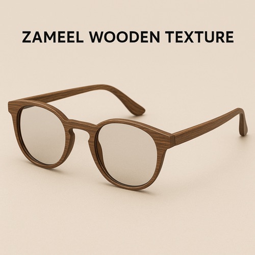 Zameel Wooden Texture Eyewear Frame