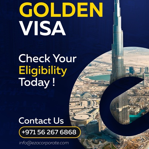 Golden Visa Package. Check your Eligibility !!more Information Contact us.Initial Payment 5500 AED