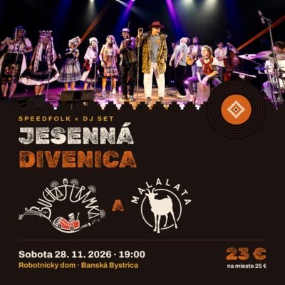 Jesenná divenica MALALATA & Buchajtramka | Banská Bystrica