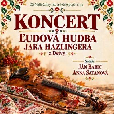 Koncert Ľudová hudba Jara Hazlingera | Malachov