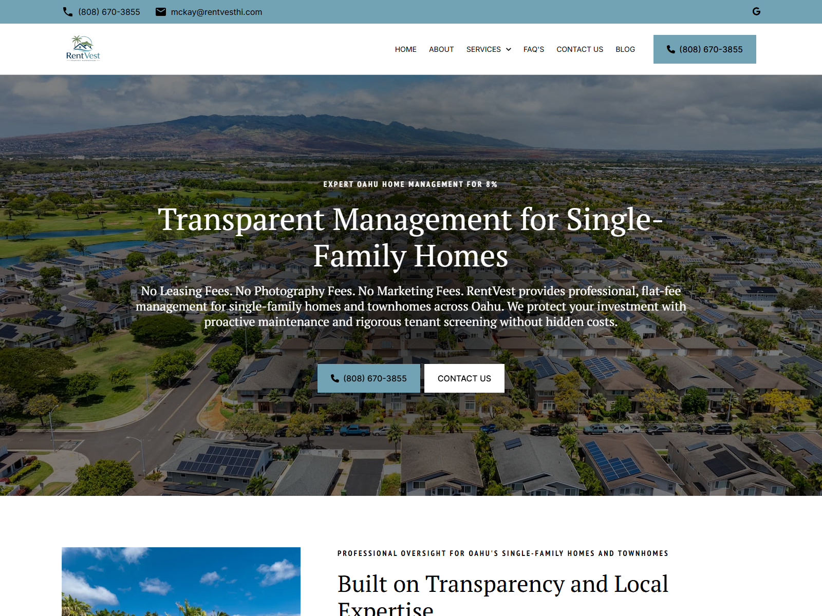 RentVest website screenshot