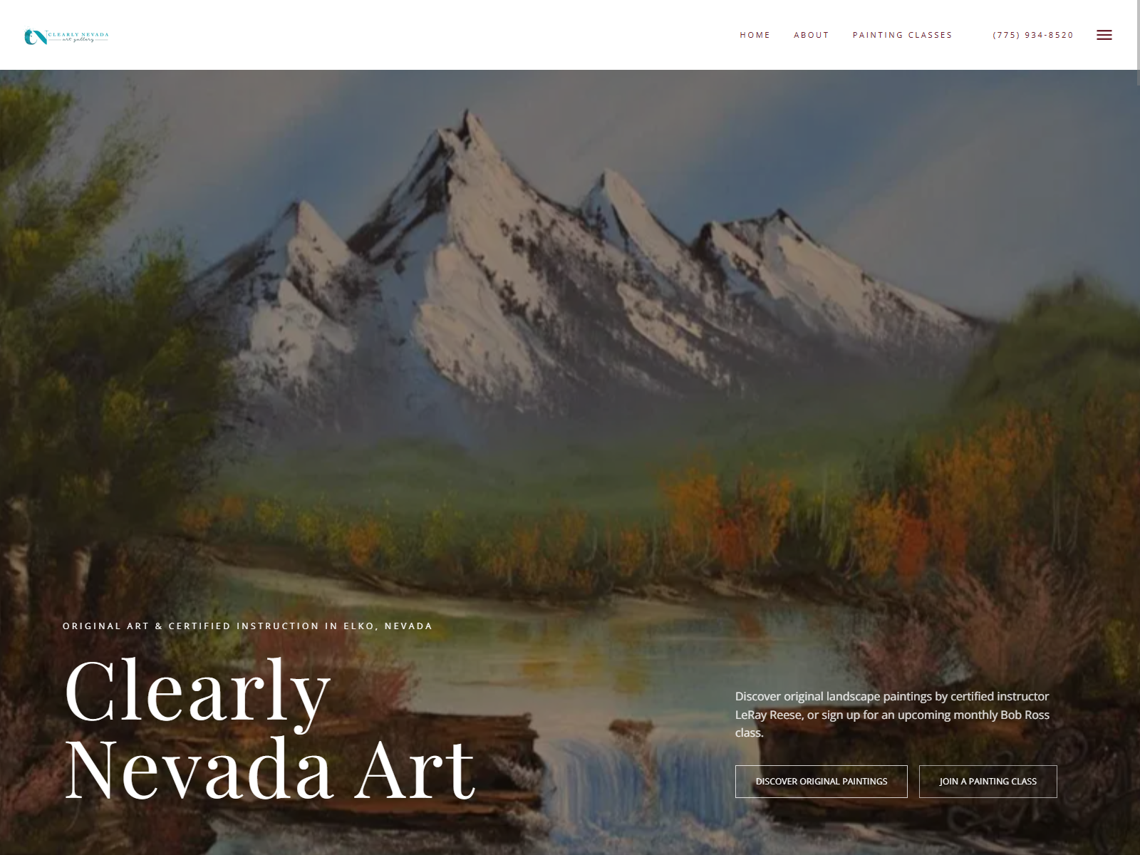 Clearly Nevada website screenshot