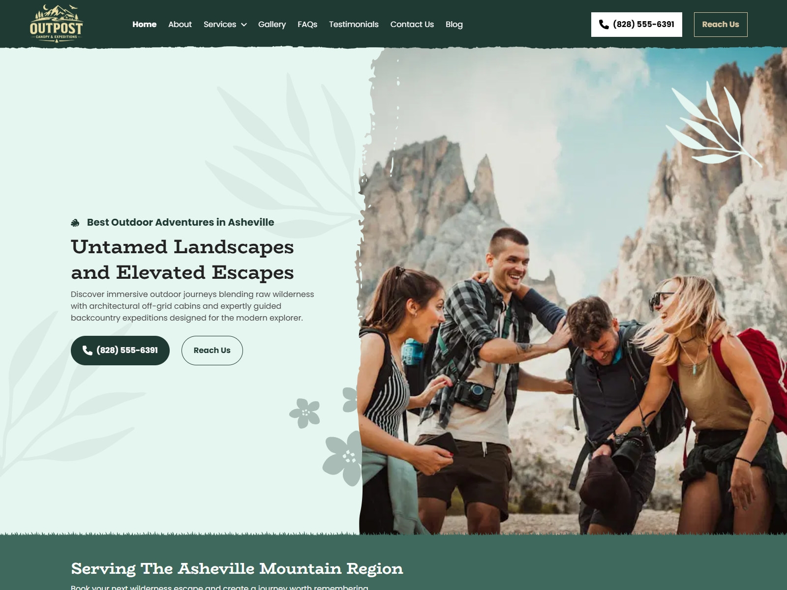 Outpost Canopy website screenshot