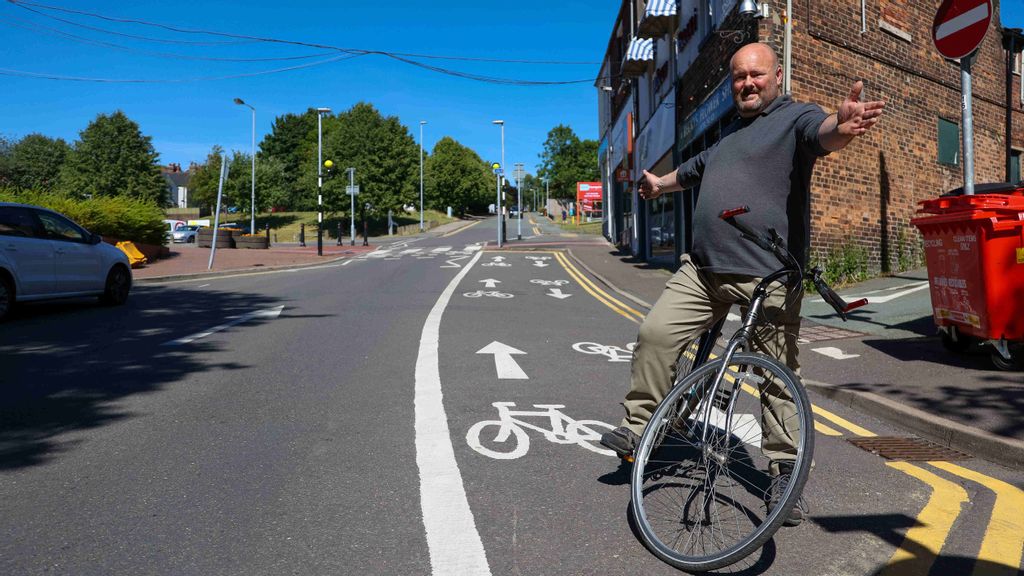 On your bike: Road closed for over a month to build a pointless cycle lane