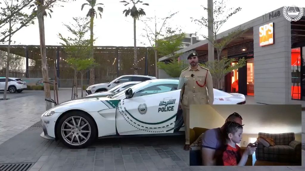 Dubai cops delight Irish cancer boy with video tour of their super-car