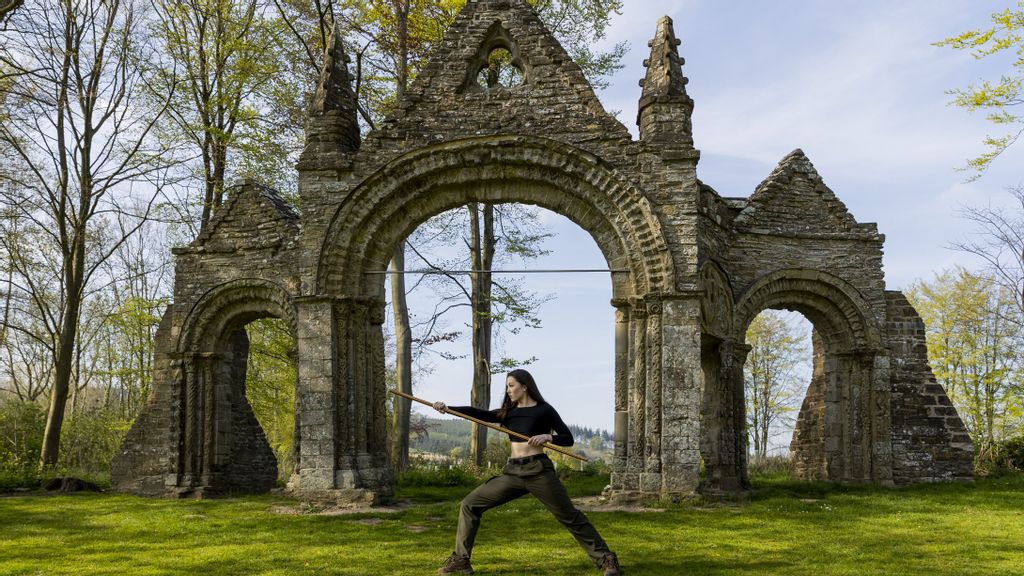 'Lara Croft' superfan living her childhood fantasy to be an action hero