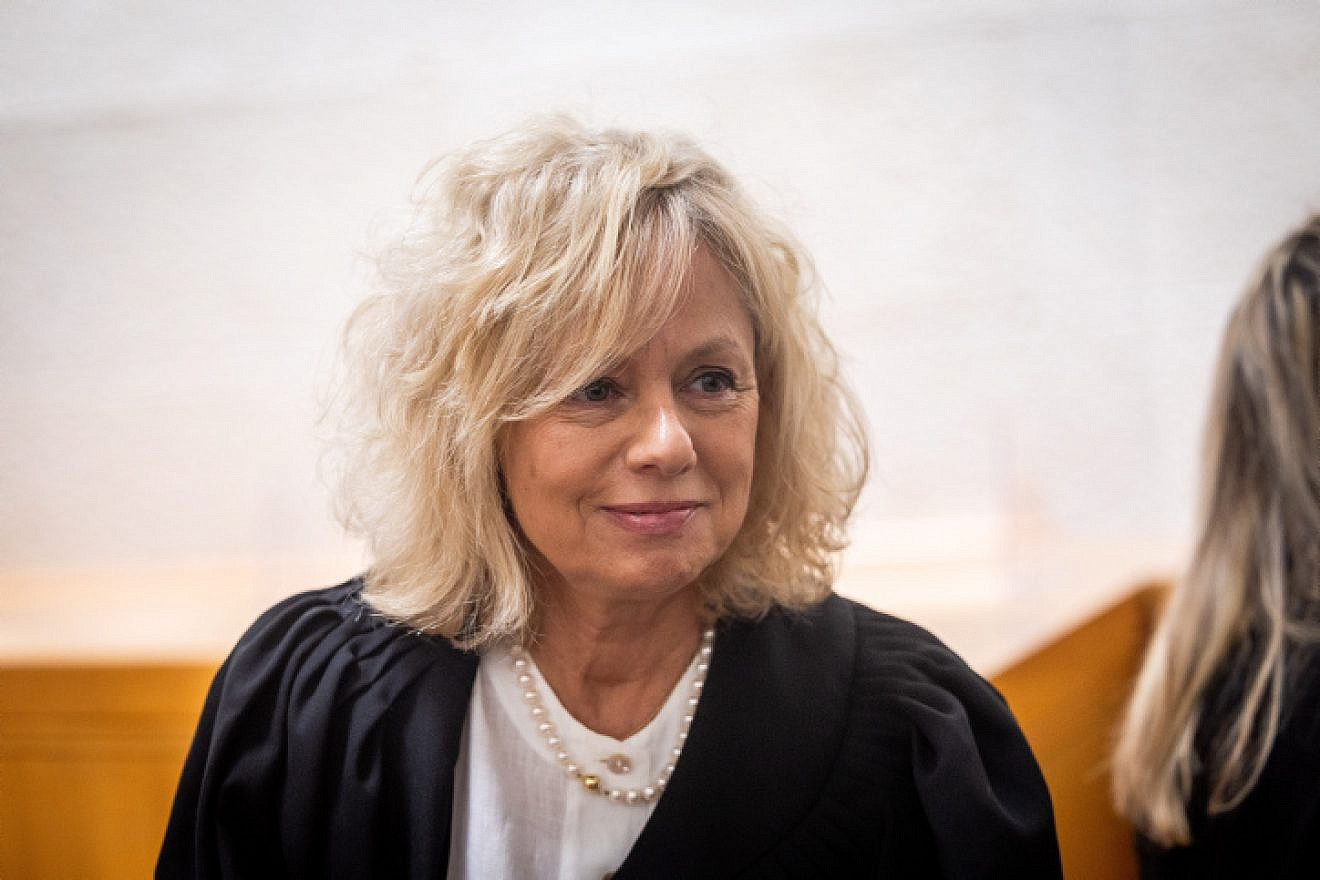 <p>Attorney General Gali Baharav-Miara at a ceremony for outgoing Supreme Court Justice George Karra in Jerusalem in 2022. The attorney general is a professional appointee who serves a six-year term regardless of whether the government changes In Israel. YONATAN SINDEL/FLASH90.</p>