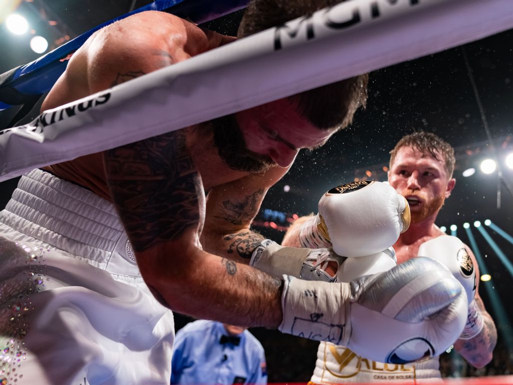 CANELO PUNISHES PLANT FOR ALL 4 168-POUND TITLES!