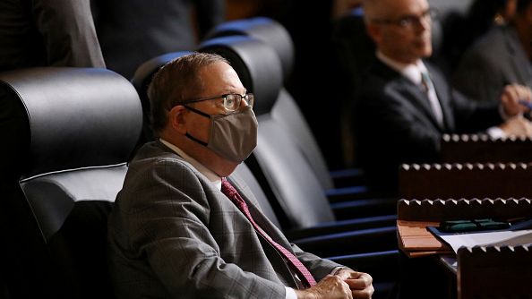 Councilmember Paul Koretz (CD5), who proposed a resolution for a Working Definition of Antisemitism at the LA City Council meeting in Los Angeles, CA, on Nov. 1, 2022 . The Council has adopted IHRA's antiemitism definition. GARY CORONADO/LOS ANGELES TIMES VIA GETTY IMAGES 