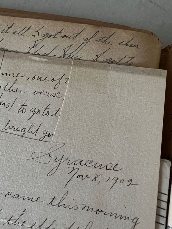 Beautiful 1901 diary full of love poems unearthed