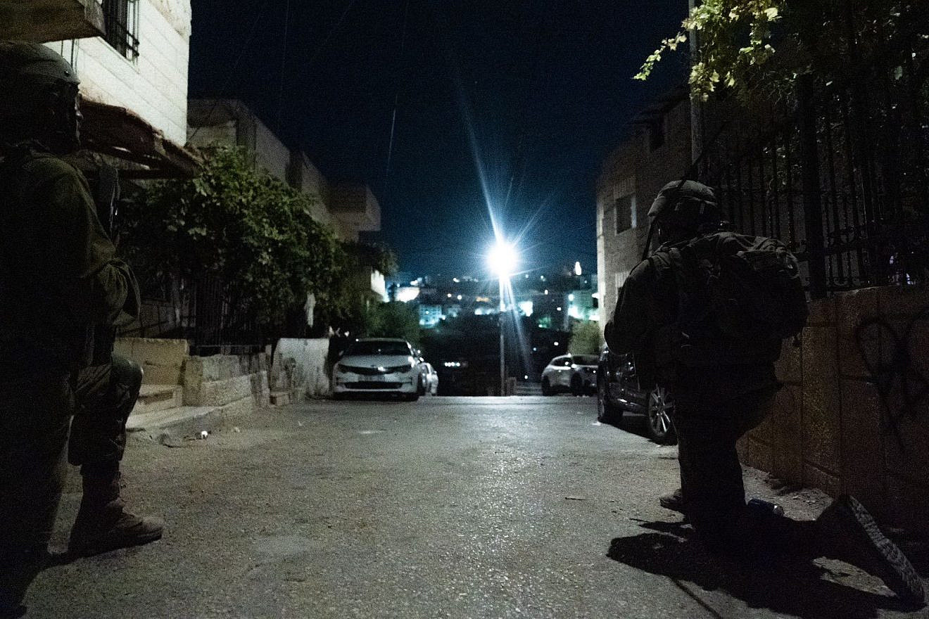 <p>Israel forces during overnight operations in Judea and Samaria, Sept. 11, 2023. IDF foils attempt to smuggle explosives into country. JNS VIA IDF</p>