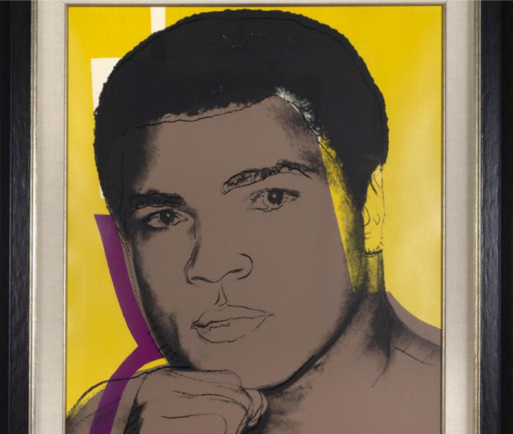  Muhammad Ali by art legend Andy Warhol. (The Memorabilia Network via SWNS)