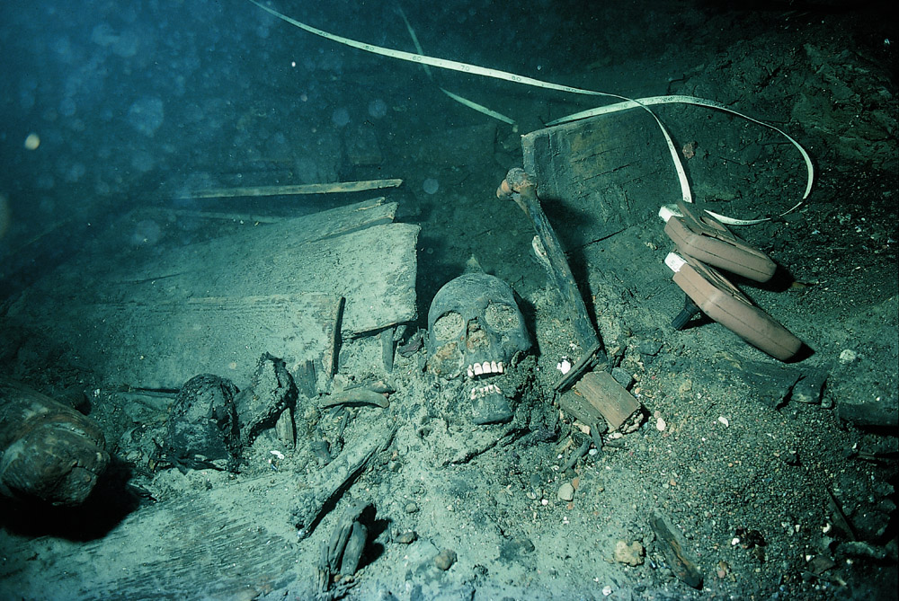 A human skull was found in the ground that included a measuring tape. It's been 900 years since the legendary warriors roamed parts of Europe. STOCKHOLM UNIVERSITY/SWNS TALKER