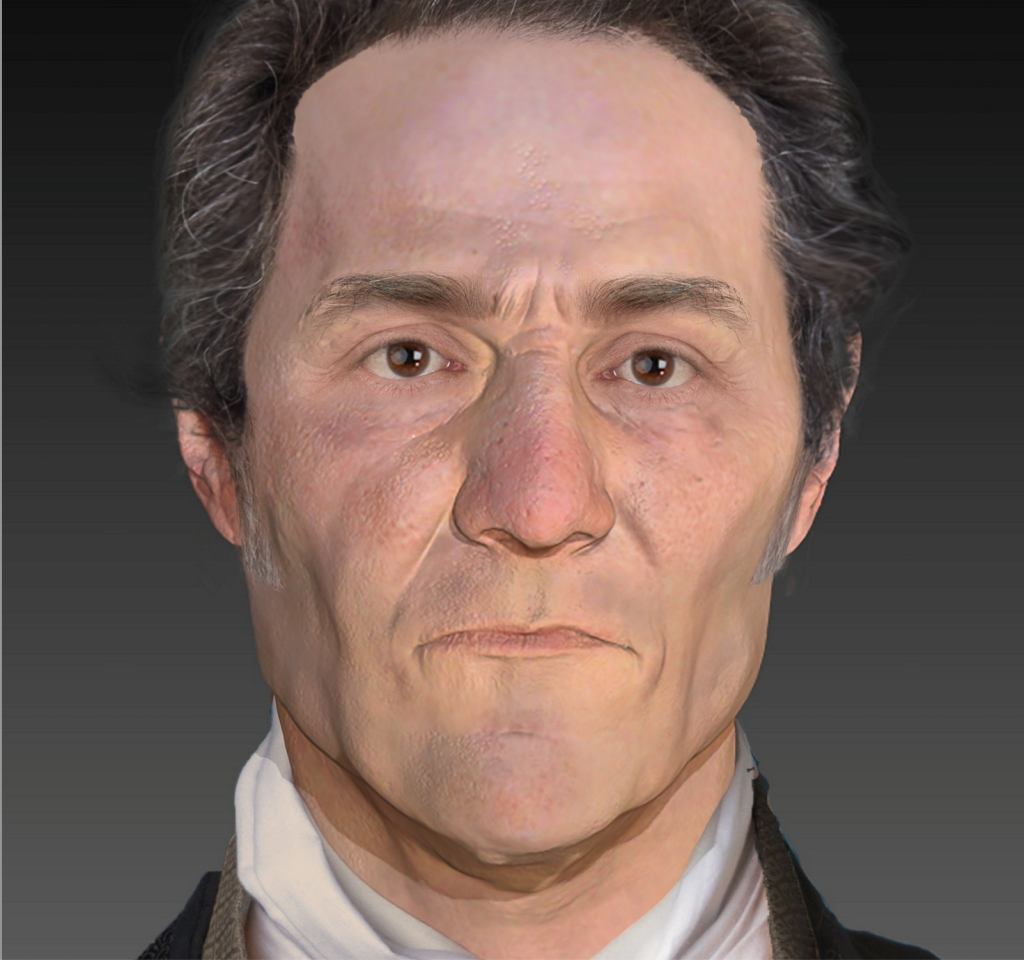 Forensic facial reconstruction of John Barber. (Parabon NanoLabs via SWNS)
