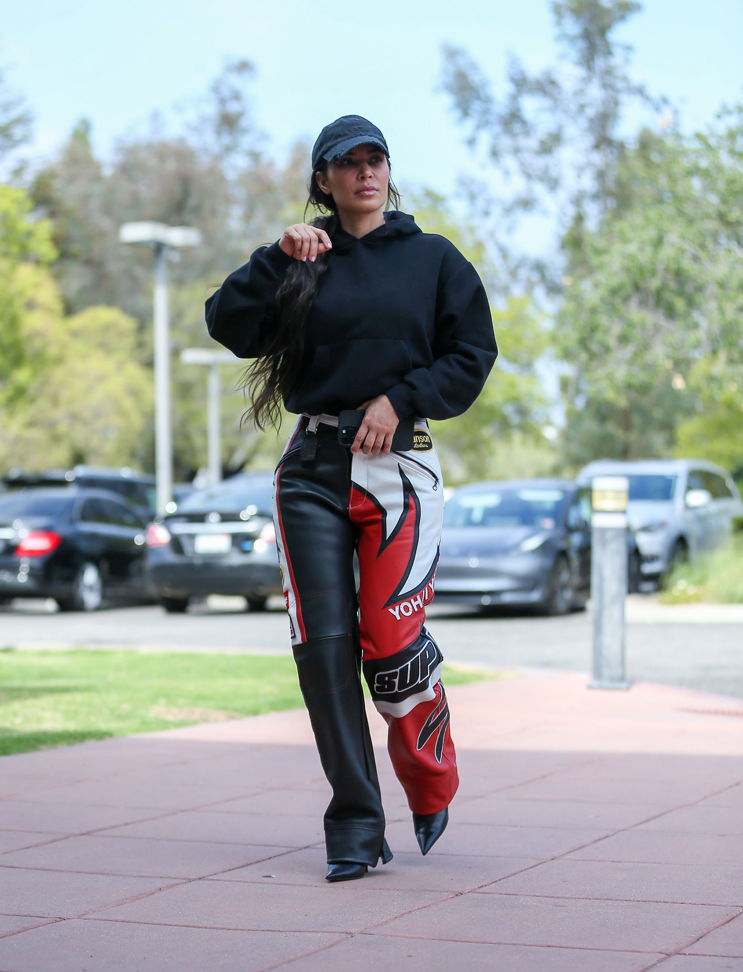 Kim Kardashian in Yoga Pants in LA