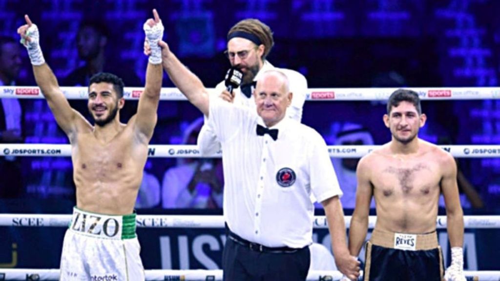 <p>Ziyad Almaayouf after defeating Alfredo Alatorre in the first round by a knockout in 2022. He made history as the first person from Saudi Arabia to win a professional boxing match. SPA. </p>