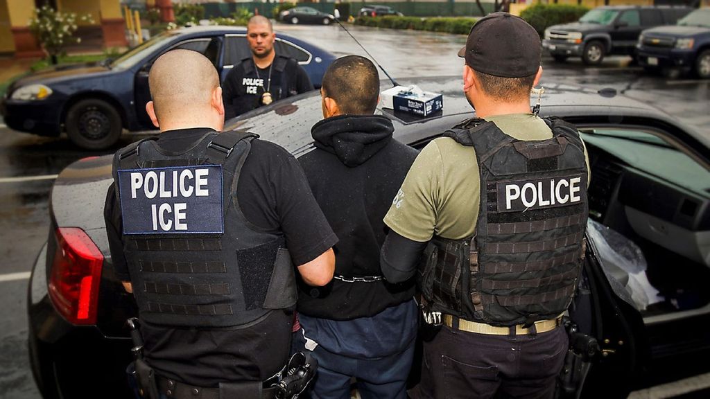 <p>An ICE operation in Los Angeles in 2017. The ICE has apprehended Mohammed Karwan, an Afghan national on a US terror watchlist. ASSOCIATED PRESS.</p>