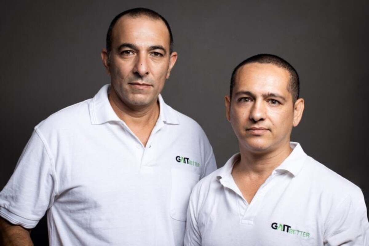 Gaitbetter CEO Hilik Harari and COO Idan Abukassis. YOAV ALON  