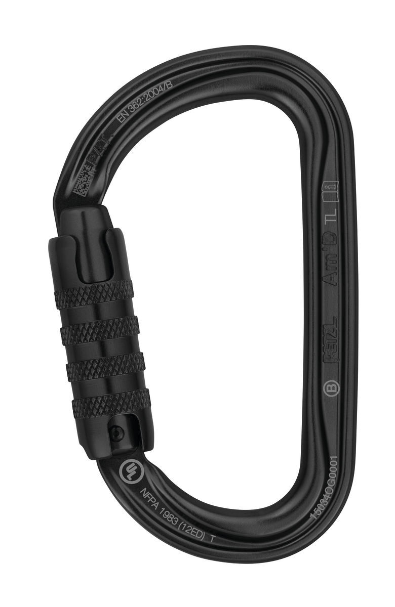 Petzl Am'D - Triact-Lock - Mousqueton, noir