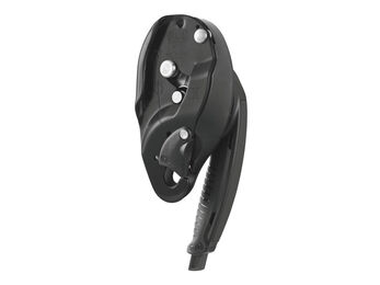 Petzl I’D® S - Descender with anti-panic function for rope access work, black