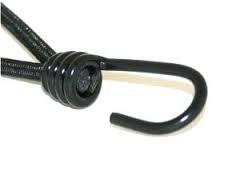 Crochet en acier, enrobé de pvc noir, Ø: 8,00mm