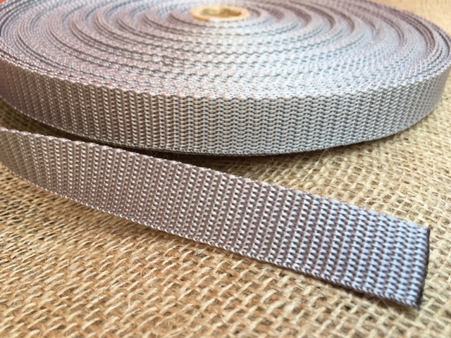 Sangle polypropylène - Gris, largeur: 50,00mm