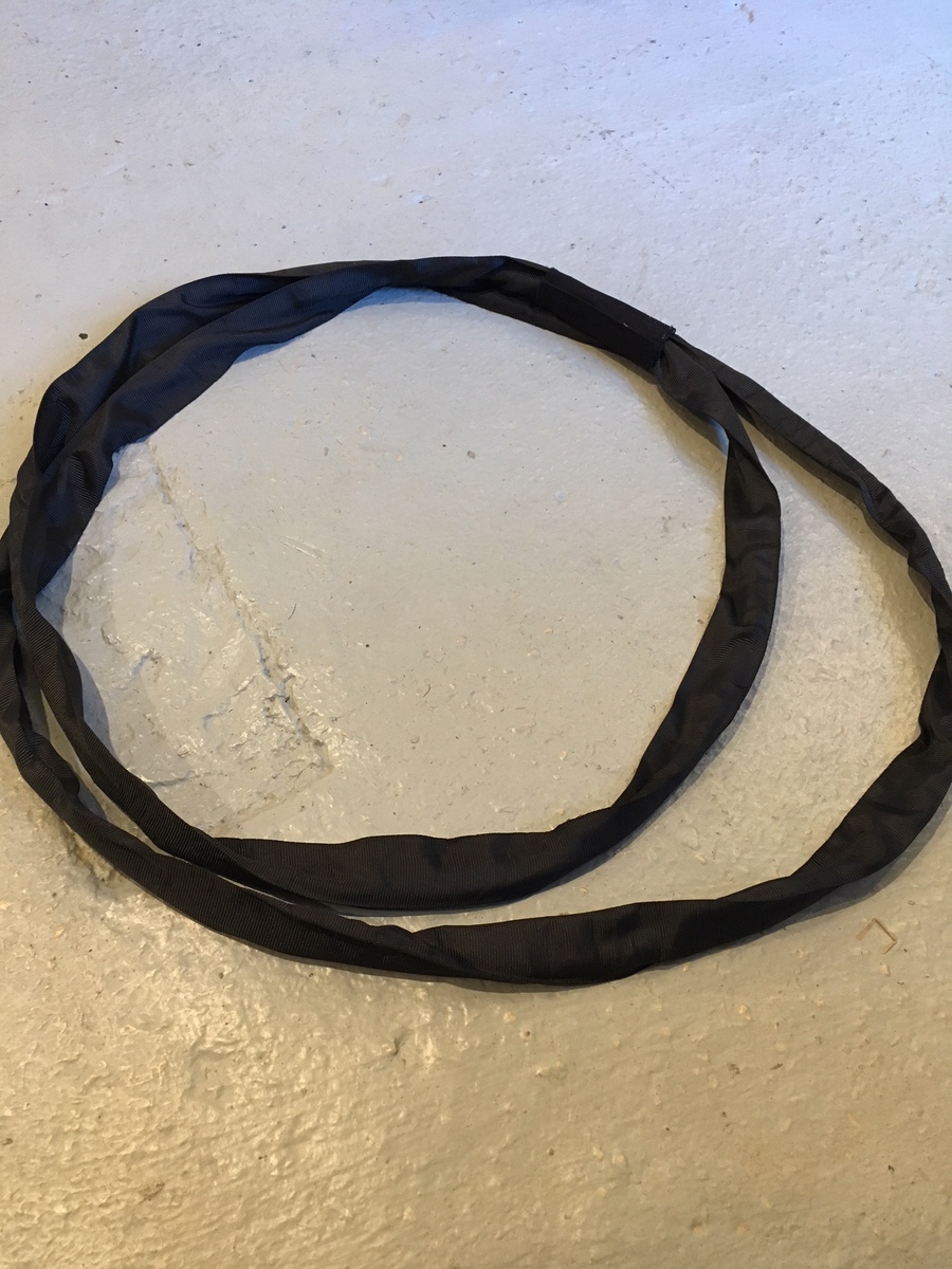 STEELFLEX  NOIR - Longueur utile 0,5m/2000kg/CE avec âme en câble acier