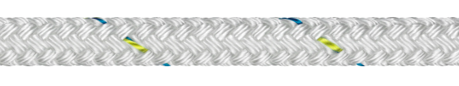 Liros Top-Cruising - Gevlochten polyester touw, 16 strengen, wit, Ø: 5,00mm