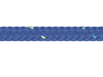 Liros Seastar - Gevlochten polyester touw, katoen gevoel, 20 strengen, blauw, Ø: 6,00mm