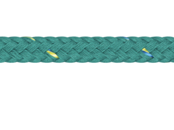 Liros Seastar - Braided polyester rope, "cotton touch", 20-plaited, green, Ø: 8,00mm