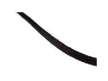 Liros Soft Black - Cordage polyester tressé, toucher coton, 20 fuseaux, noir, Ø: 6,00mm