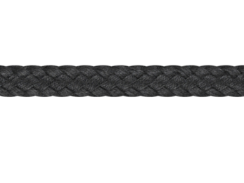 Liros Soft Black - Braided polyester rope, "cotton touch", 20-plaited, black, Ø: 8,00mm