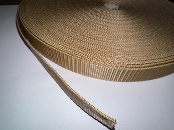 Polypropylene webbing - Beige, width: 25,00mm