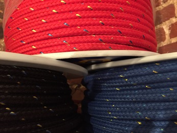 Liros Seastar - Cordage polyester tressé, toucher coton, 20 fuseaux, noir, Ø: 12,00mm