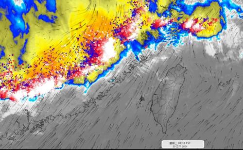 第一陣黃酸雨鋒面咧欲到 全臺天氣變無穩定