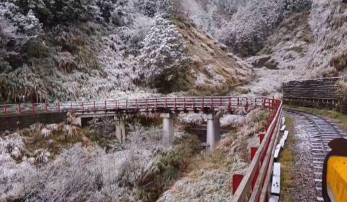 今日上低溫彰化芬園9.9度 玉山、太平山攏落雪