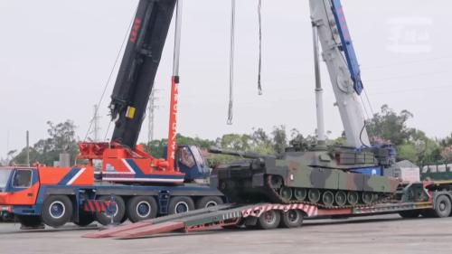 第一批M1A2T戰車38台到貨 加強北部防衛