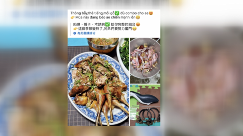 移工煮烏面抐桮食？ 農業局：相片看起來毋是