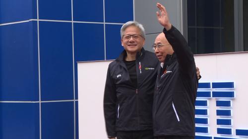 黃仁勳參加矽品廠開幕 講矽品是AI重要友伴