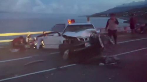 臺北民間救護車鳴笛過紅燈 騎士去予挵死