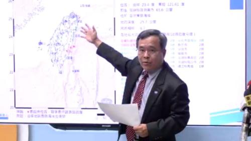 昨暝東部海域規模6.4地動 臺東震度上大5弱