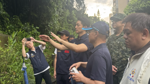 內湖昨昏3點鐘雨量99毫米 蔣萬安視察排水