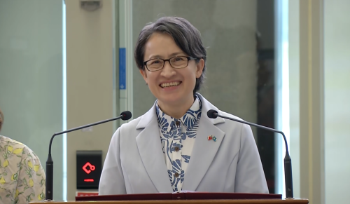 蕭美琴頭改出訪去帛琉 親身藏水展兩國邦交