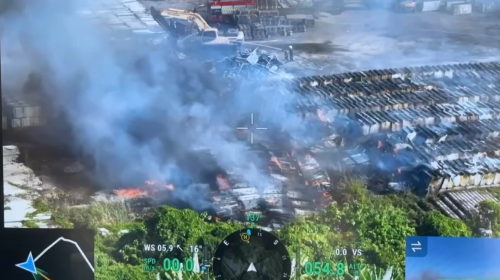 光電枋暫囥場火燒 環保局：處理無好罰500萬