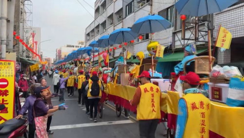 蕭壠香繞境3日 108人世界紀錄蜈蚣陣唌人目