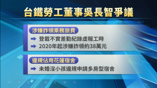 臺鐵勞工董事吳長智涉詐領加給 以10萬交保